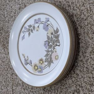 Set 10" Vintage Denby Langley Chiltern pattern stoneware England dinner …